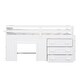 preview thumbnail 5 of 18, Wood Loft Bed with Ladder, Drawers and Safe Guardrail, Maximized Storage Space, Twin Size, White