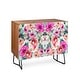 preview thumbnail 6 of 16, Deny Designs Geometrical Flowers Credenza (Birch or Walnut, 3 Leg Options)