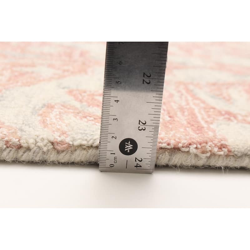 ECARPETGALLERY Hand Tufted Timeless Tan Wool Rug - 5'1 x 8'0