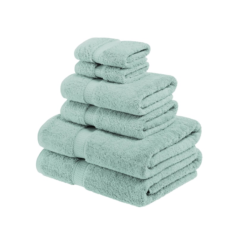 Superior Egyptian Cotton Pile Heavyweight 6-Piece Towel Set