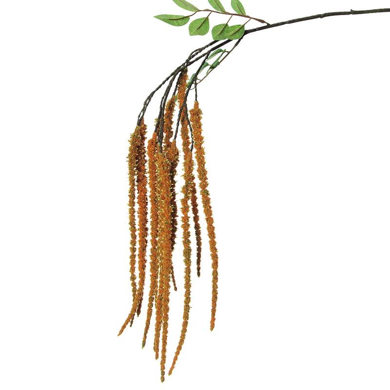 Set of 4 Orange Artificial Hanging Amaranthus Flower Stem Spray 37.5in - 37.5" L x 6" W x 1" DP