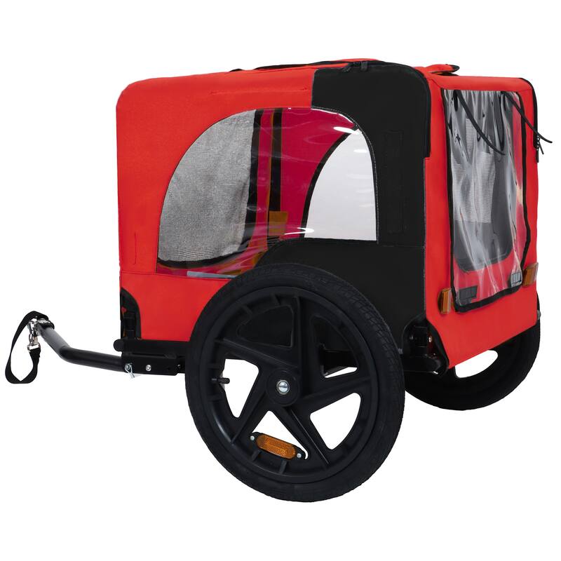 Pet Bike Trailer Dog Cart for Bicycle,Suitable for Small and Medium Pets, Easy Folding Cart Frame, Non-Slip Floor