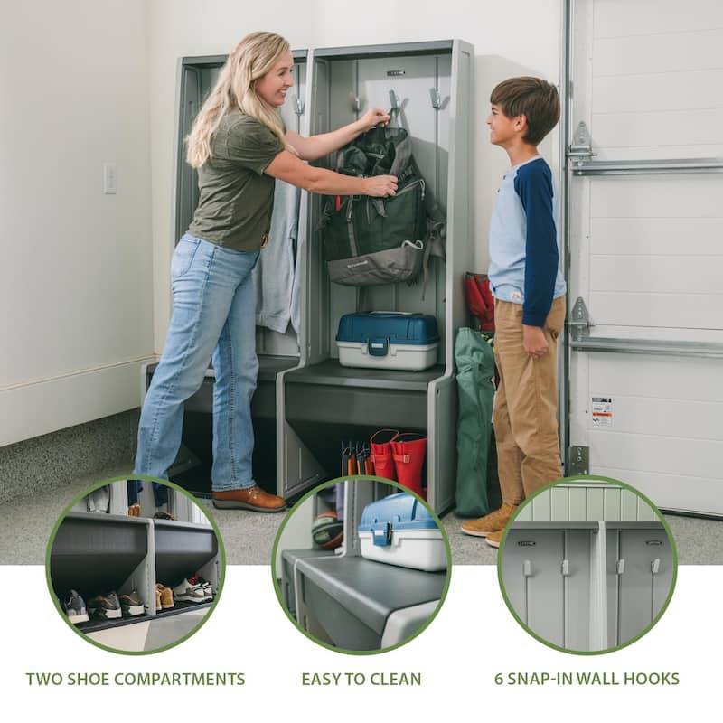 Lifetime Home and Garage Grey Plastic Storage Locker