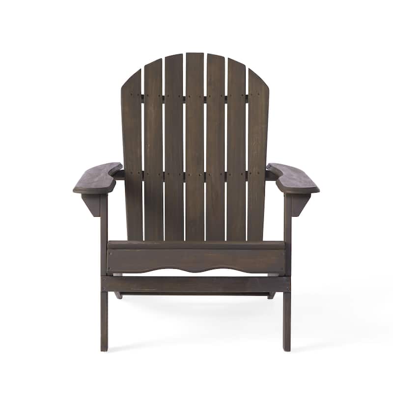 Hanlee Outdoor Rustic Acacia Wood Folding Adirondack Chair (Set of 2) by Christopher Knight Home