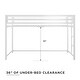 preview thumbnail 2 of 7, Avenue Greene Macie Twin Metal Junior Loft Bed