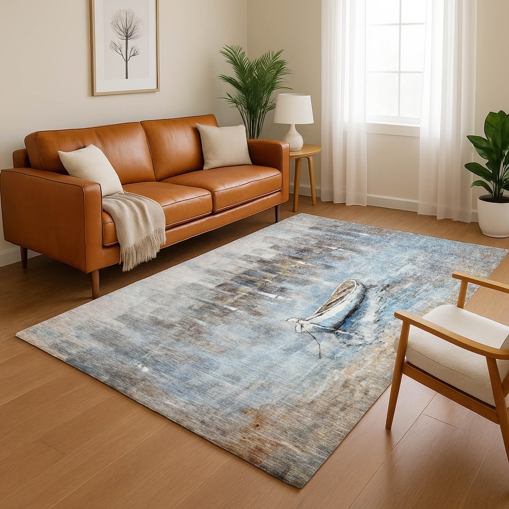 Premium Washable Super Soft Modern Lake Mayfield Rug