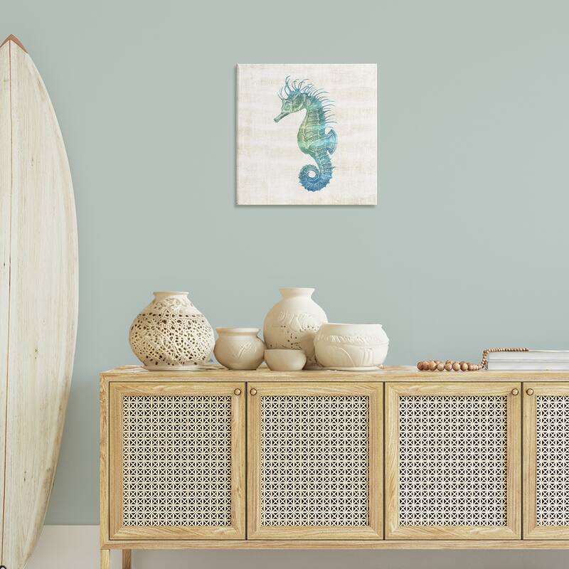 Stupell Ombre Seahorse Expression Canvas Wall Art Design By Susan Arnot