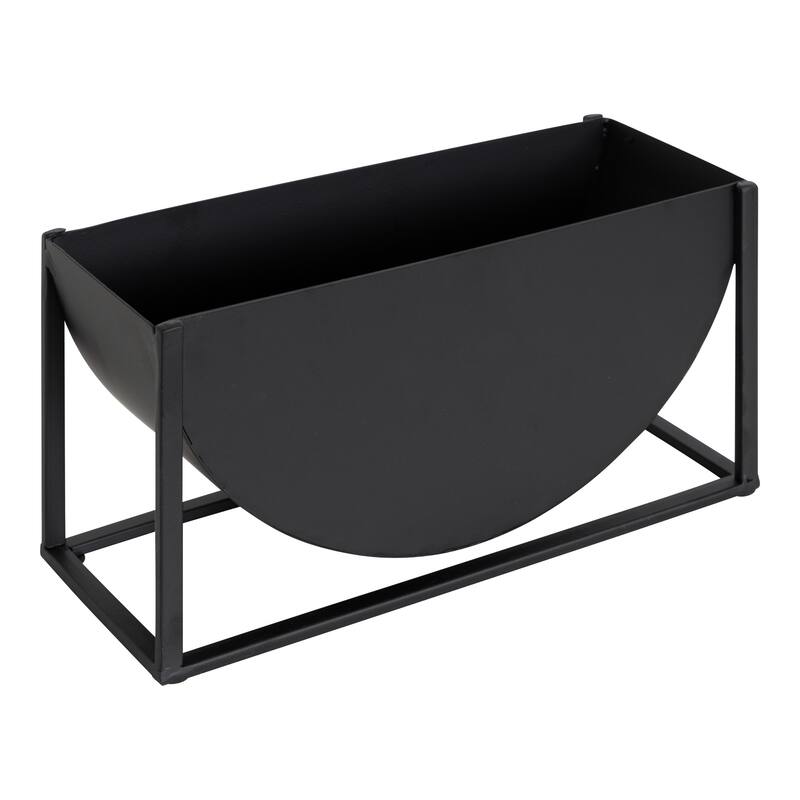 Kate and Laurel Ozar Metal Tabletop Planter - 12x5x6