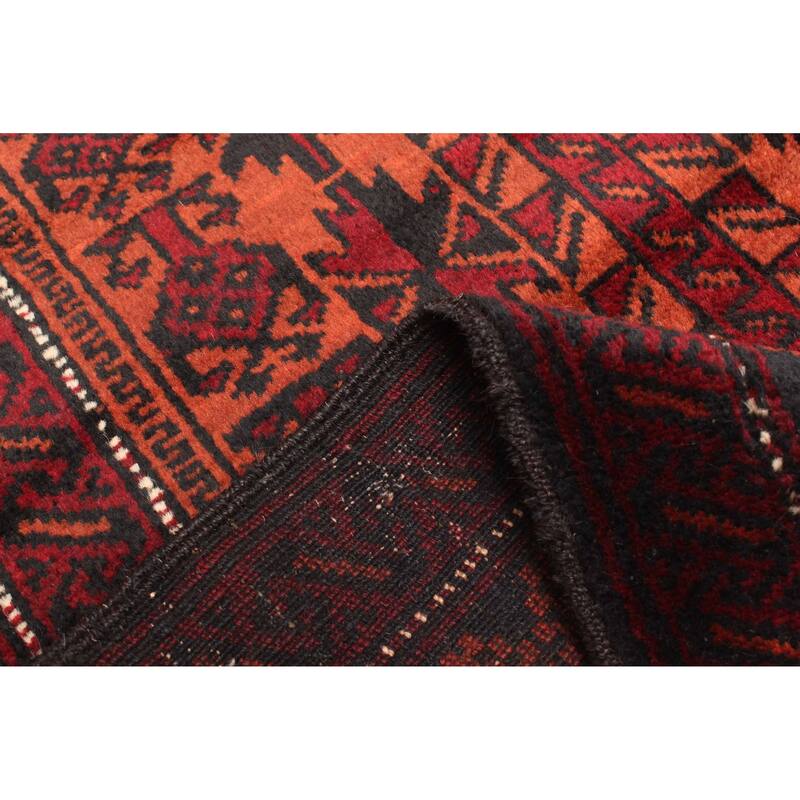 ECARPETGALLERY Hand-knotted Teimani Burnt Orange Wool Rug - 2'9 x 4'7