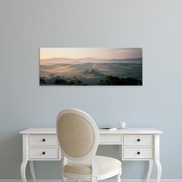Easy Art Prints Panoramic Images's 'Farm Tuscany Italy' Premium Canvas Art