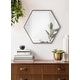 preview thumbnail 11 of 90, Kate and Laurel Rhodes Framed Mid-century Hexagonal Wall Mirror