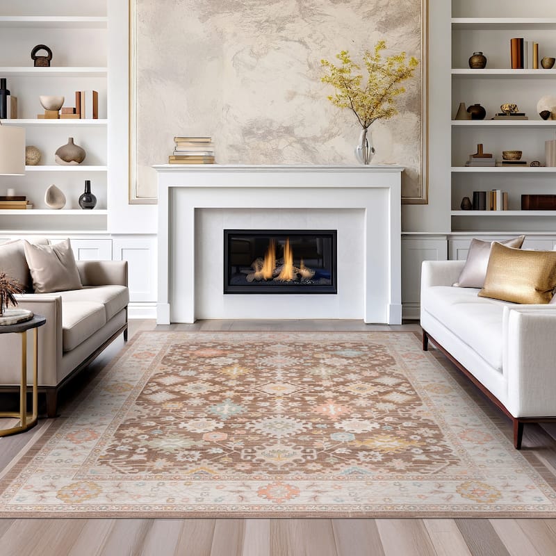 Crosswood Ellen Traditional Floral Indoor Polyester Area Rug
