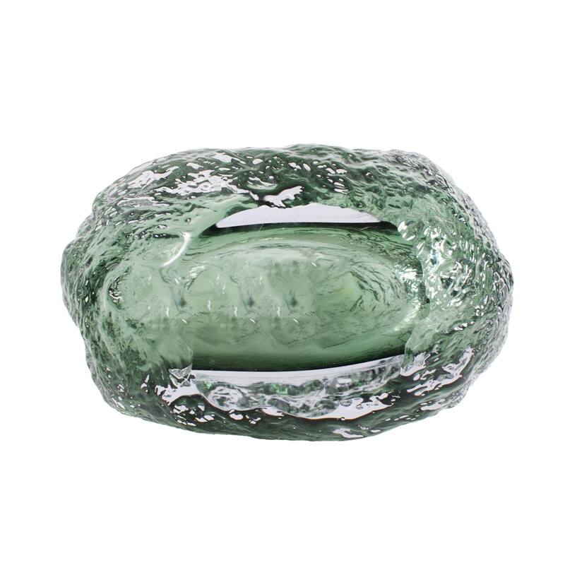 Emerald Crystalized Glass Vase