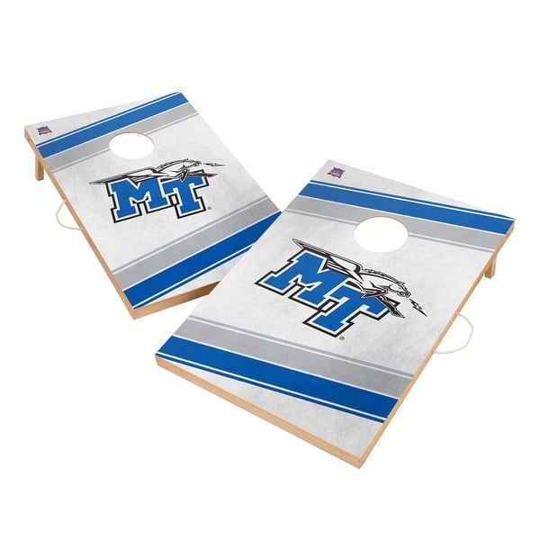 slide 2 of 5, Middle Tennessee State University Blue Raiders Regulation 2x4 Cornhole Set