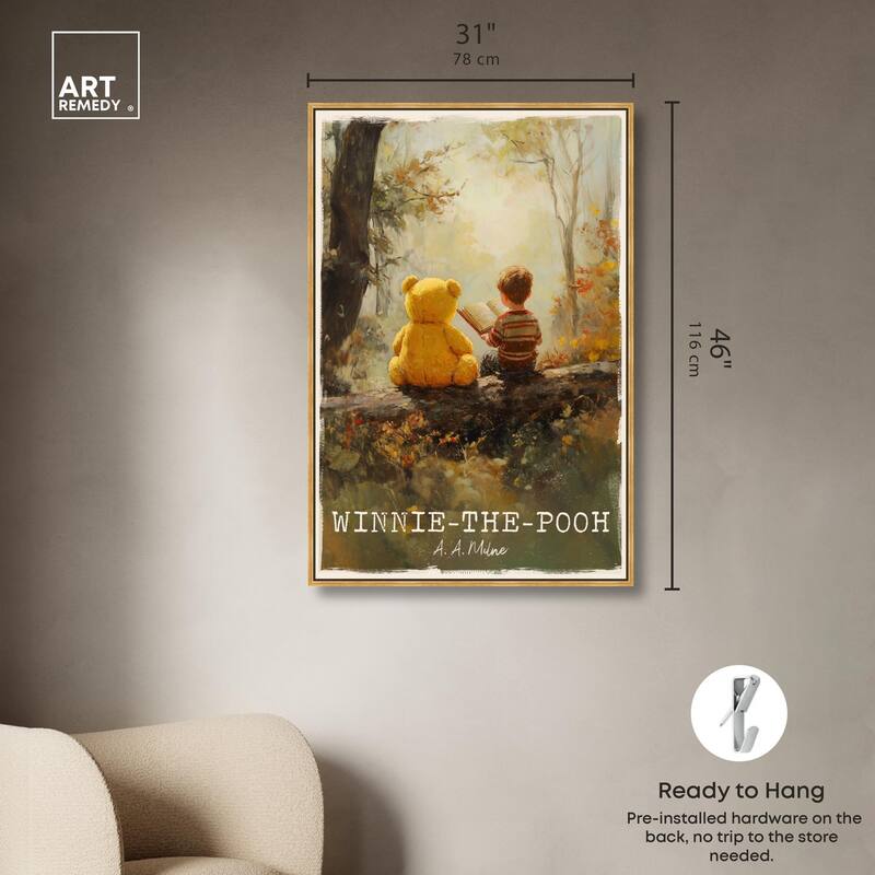 Classic Winnie the Pooh Canvas by Art Remedy