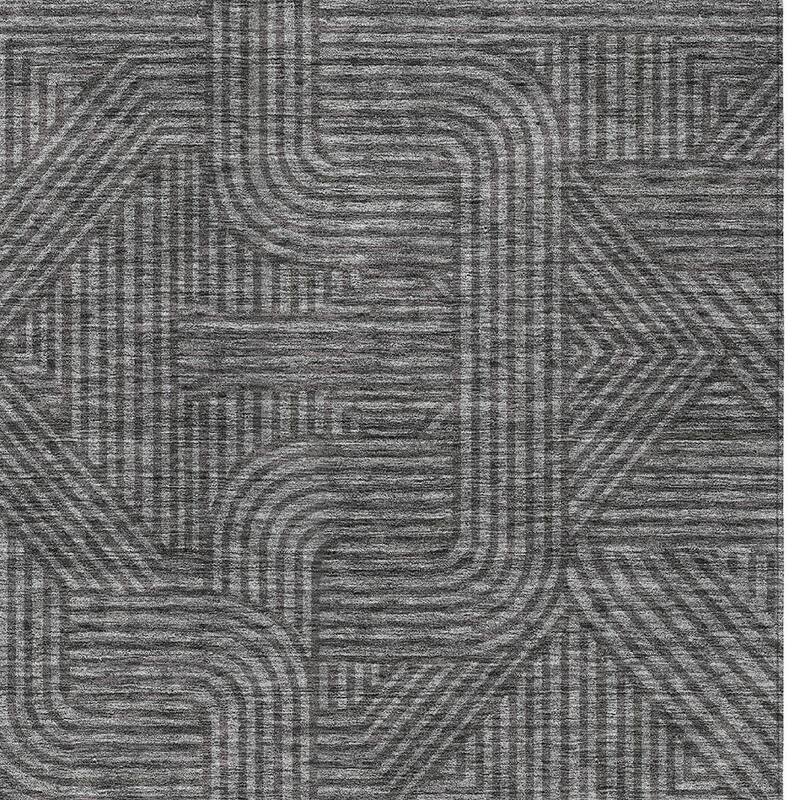 HomeRoots Abstract Transitional Rectangle Outdoor Rug