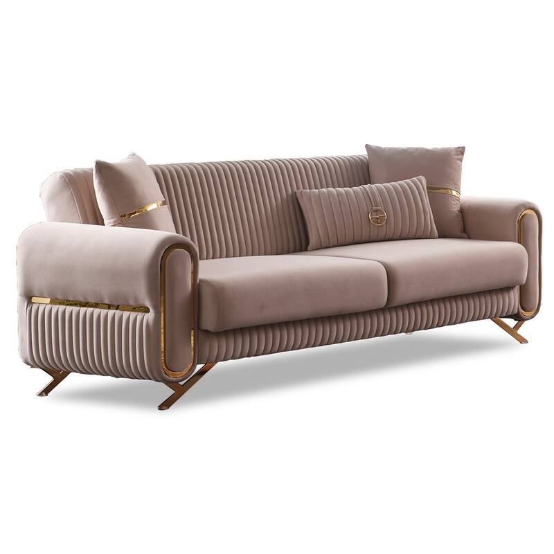 Ruanda 3-Pieces Comfortable Sleeper Modern One Sofa Two Chair Living Room Set