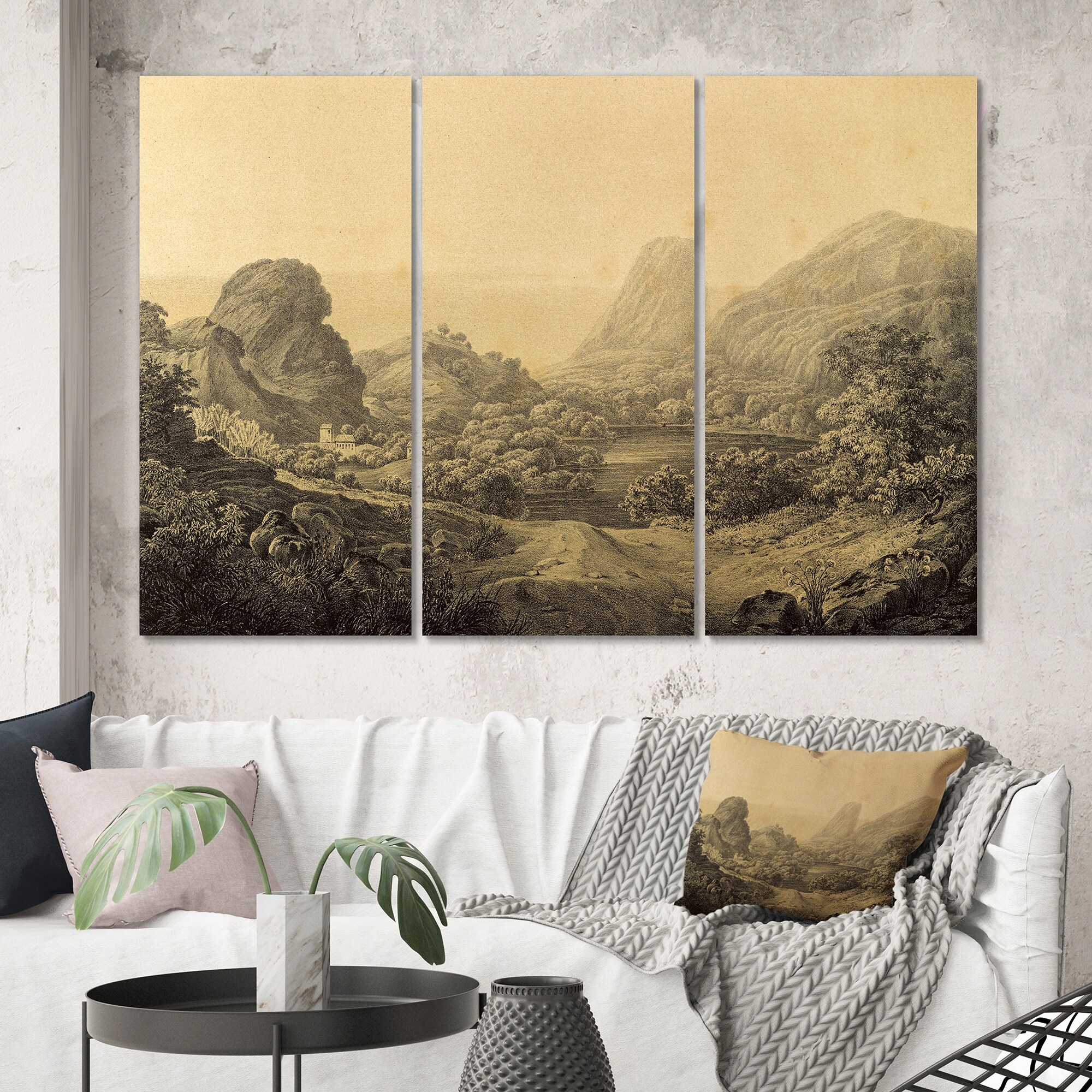 Designart Nature Of South America Old Image VI Traditional Canvas Wall Art Print