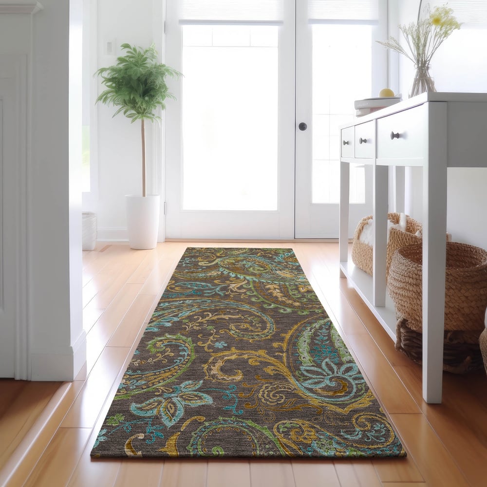 Premium Washable Super Soft Traditional Paisley Mayfield Rug