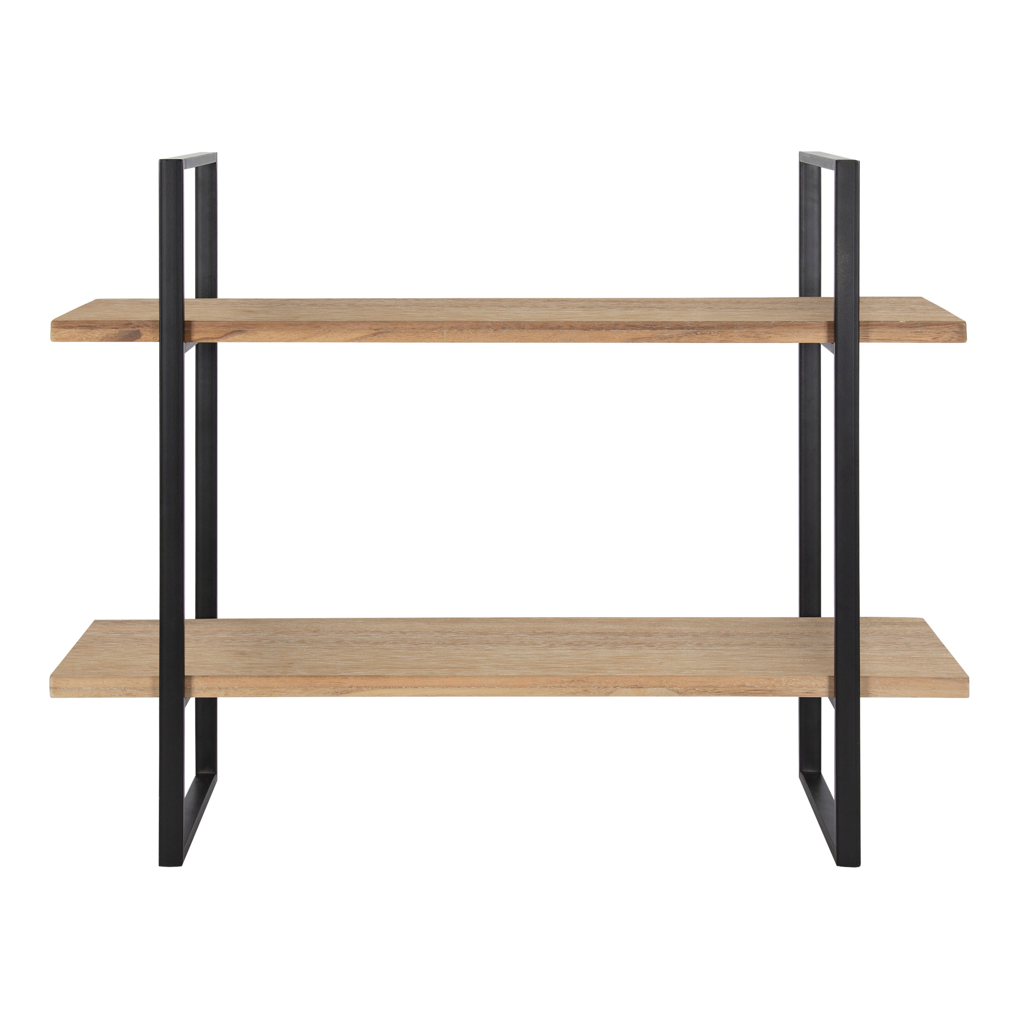 Kate and Laurel Leigh Wood and Metal Wall Shelf - Bed Bath