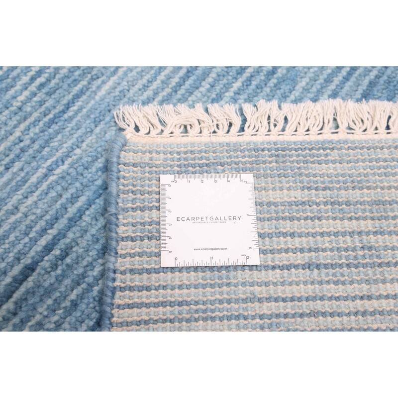 ECARPETGALLERY Hand-knotted Pak Finest Gabbeh Blue Wool Rug - 4'0 x 6'0