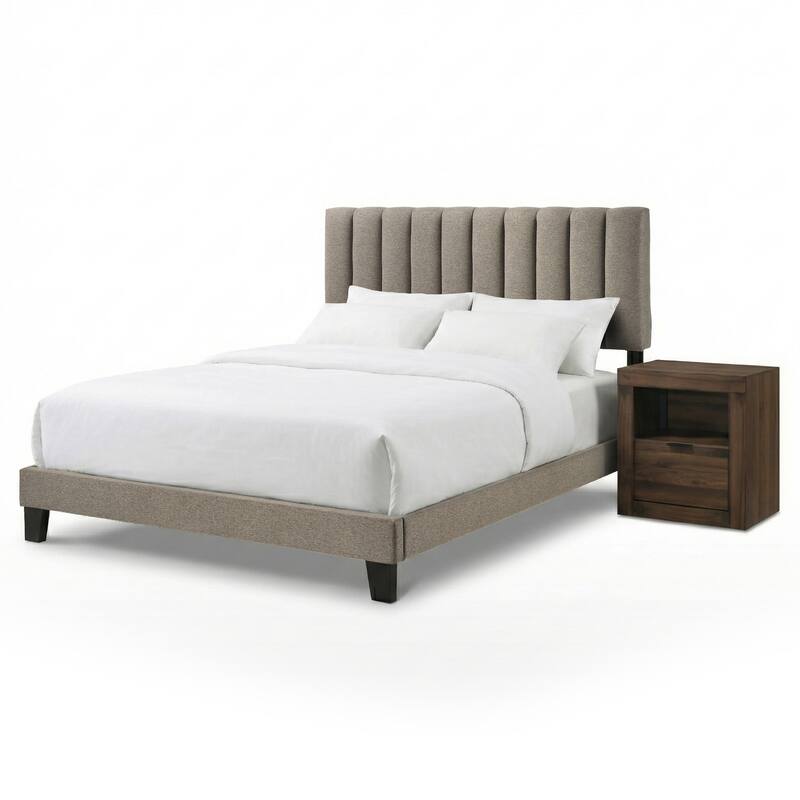 Furniture of America Merro Modern 2-Piece Solid Wood Bedroom Set