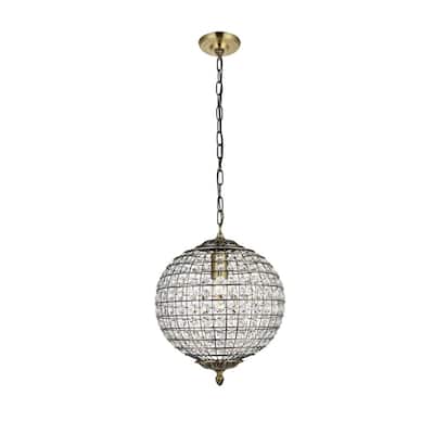Ivy Court 1-Light 12 Inch Antique Bronze Pendant