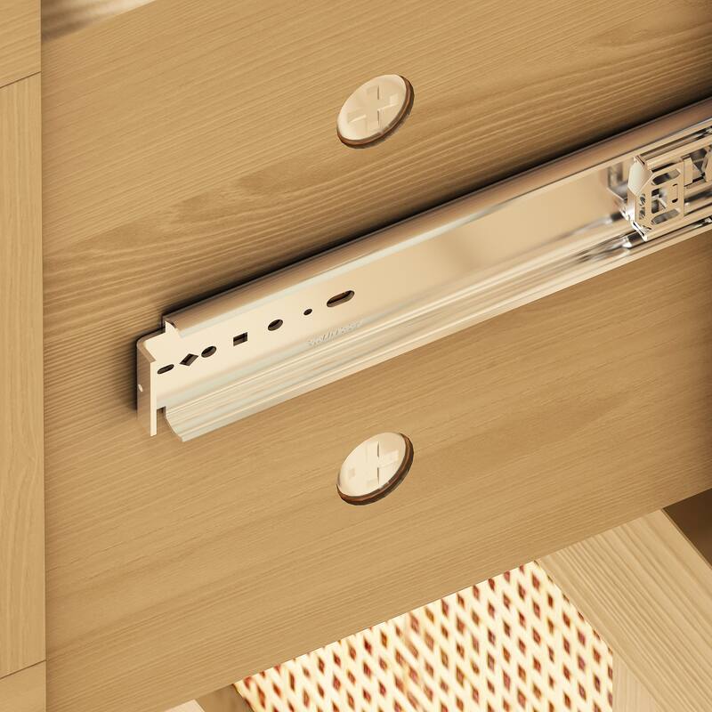 6 Drawers Rattan Dresser Rattan Drawer, Bedroom,Living Room