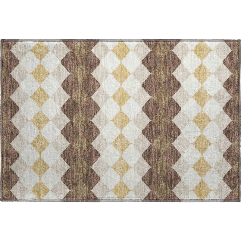 Premium Washable Super Soft Diamond Modern Mayfield Rug