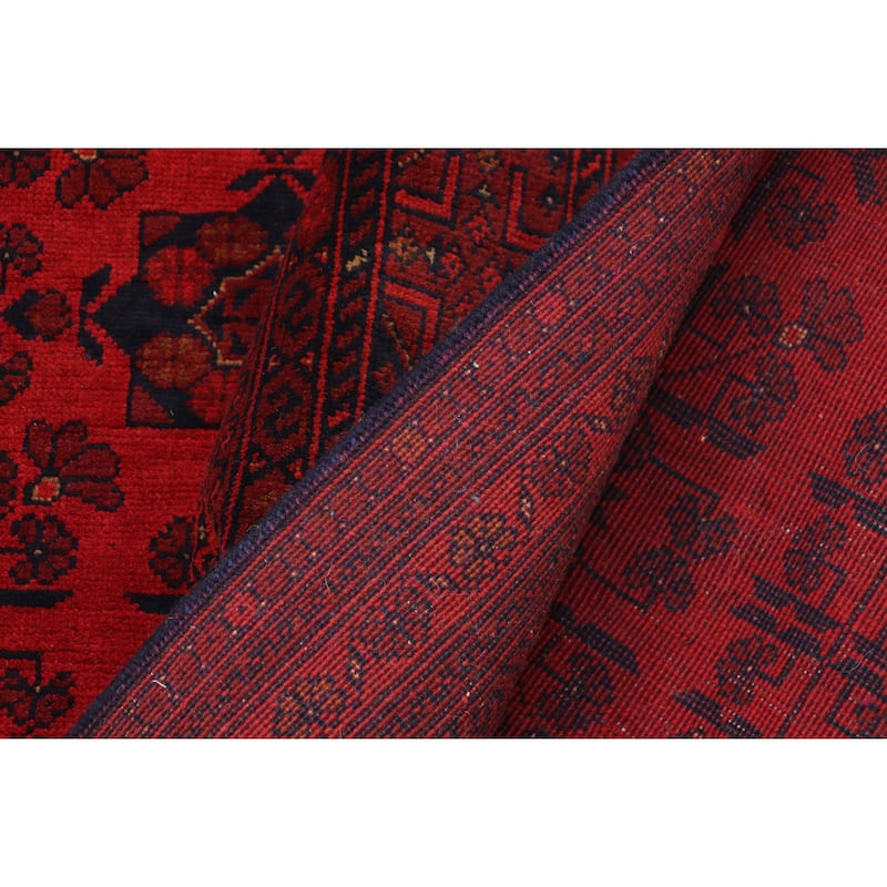 Vintage Biljik Khal Mohammadi Jericho Red/Blue Rug - 9'9'' x 12'7''