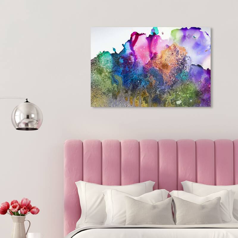 Wynwood Studio Canvas Abstract Color Bloom Pink and Neon Pink Modern & Contemporary Wall Art Canvas Print - 20 x 30