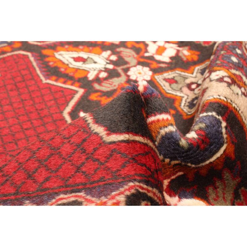 ECARPETGALLERY Hand-knotted Teimani Red Wool Rug - 3'3 x 5'2