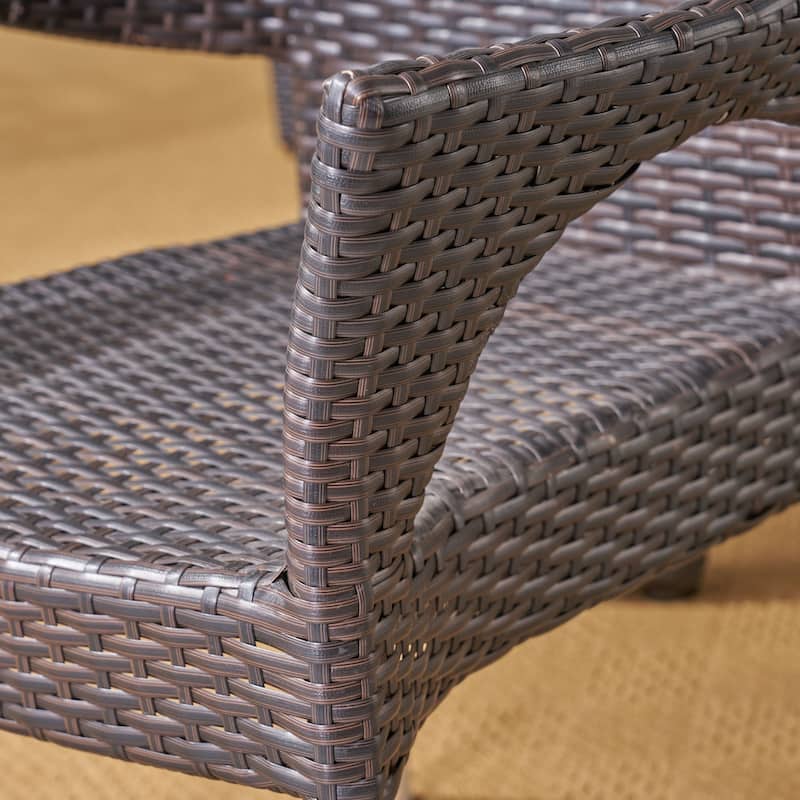 Abbott Outdoor 7 Piece Wicker Dining Set by Christopher Knight Home - N/A