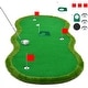 preview thumbnail 1 of 18, Putting Green Mat with Stainless Steel Cups & Adjustable Slope Challenge for Both Indoor & Outdoor Green 5x10ft