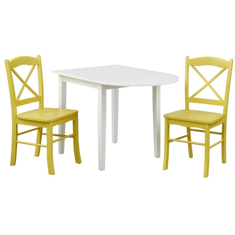 Simple Living Country Cottage Drop Leaf 3-piece Dining Set