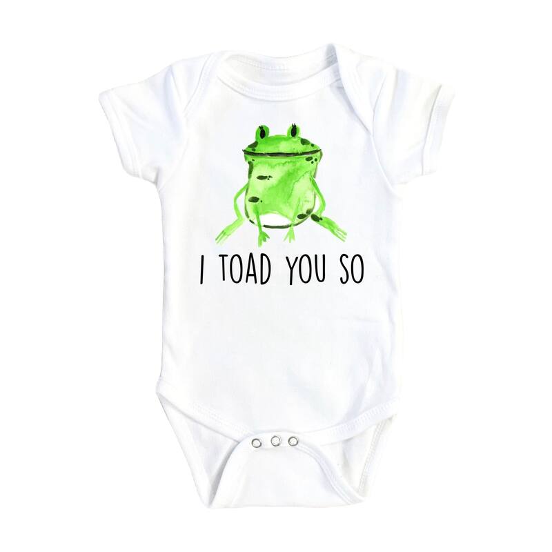 Frog Toad You So - Baby Boy Girl Clothes Infant Bodysuit Funny Cute Newborn - Natural - 0-3M