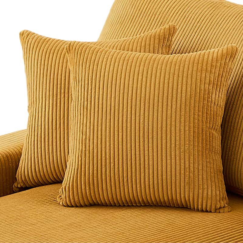 Corduroy Throw Pillow Striped Pillow for Couch Set of 2