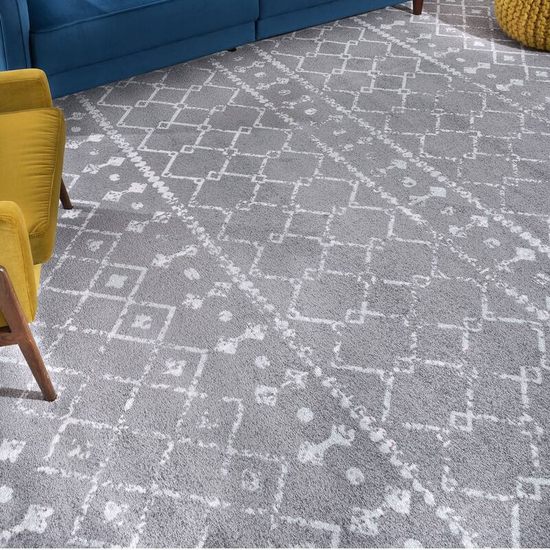 Jade Farmhouse Geometric Indoor Area Rug