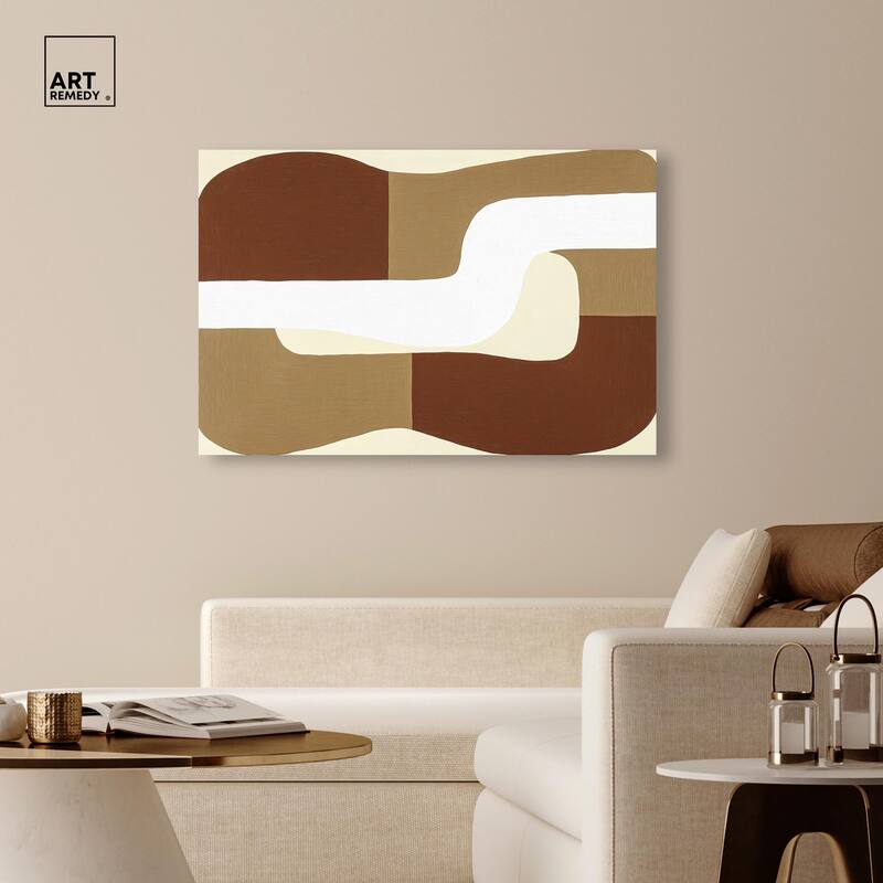 Minimal Wavy III Canvas by Art Remedy, Gallery Wrapped