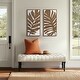 preview thumbnail 27 of 33, Madison Park Birch Palms Birch Botanical Two-tone Wood Panel Wall Decor Set Monstera Leaves 2-Piece