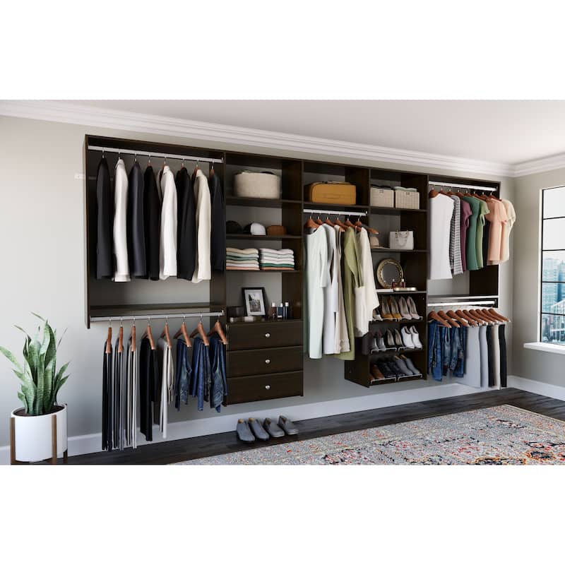 Easy Track 12 Ft. W. Classic Laminate Closet Kit