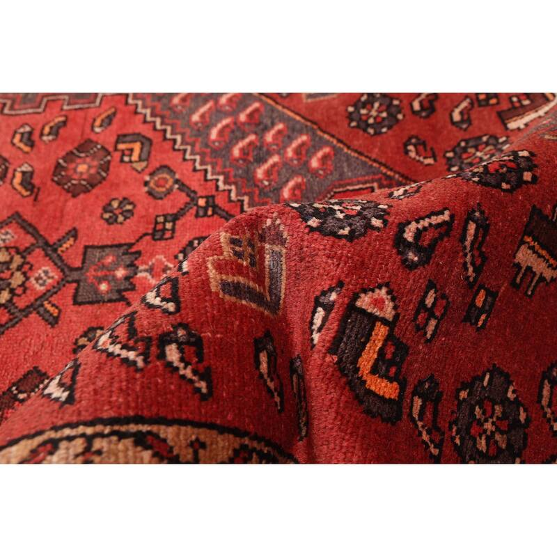 ECARPETGALLERY Hand-knotted Andelz Red Wool Rug - 3'6 x 6'1