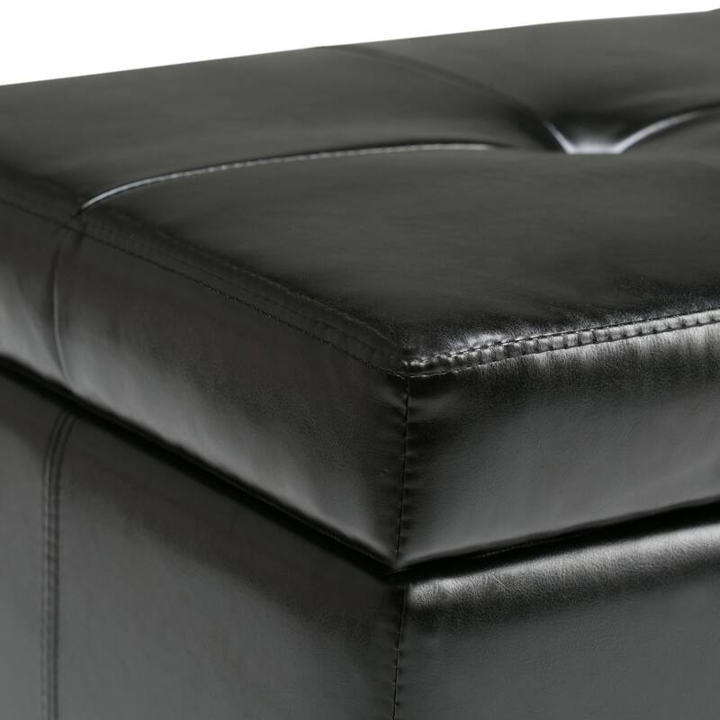WYNDENHALL Cambridge 48 inch Wide Contemporary Rectangle Storage Ottoman