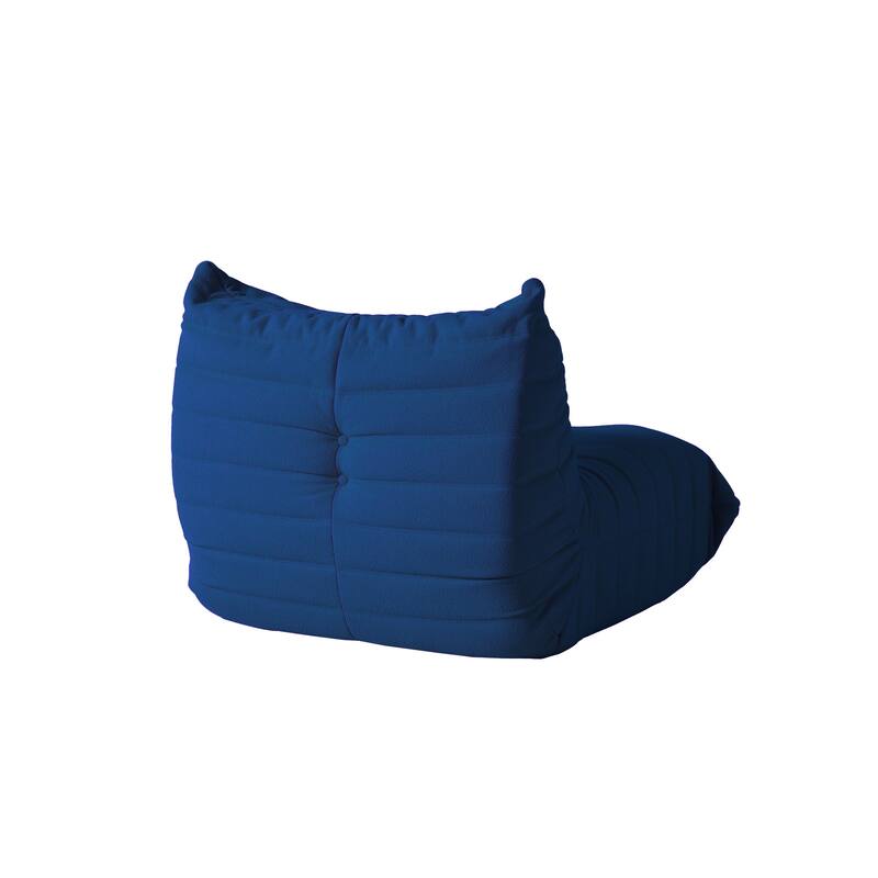 Fireside Chair Single Sofa Teddy Fabric Bean Bag Chair