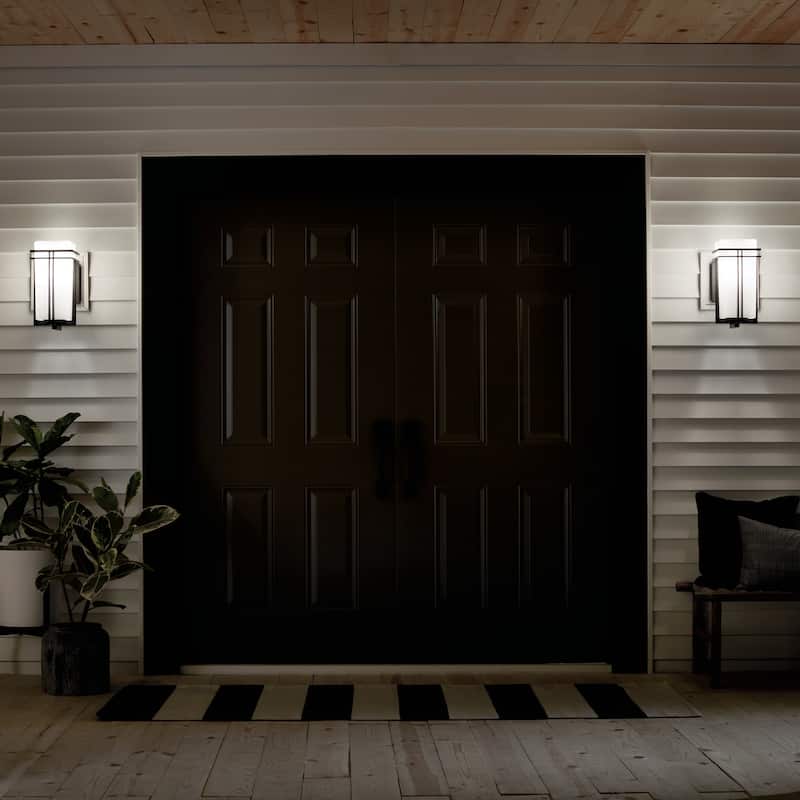 Kichler Lighting Tremillo Collection 1-light Black Outdoor Wall Lantern