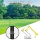 preview thumbnail 7 of 9, Blue Steel and PE Adjustable Volleyball Net Set,Portable and Weatherproof