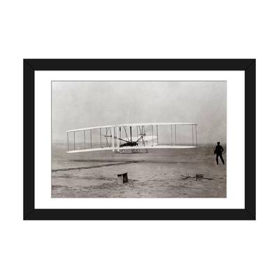 iCanvas "1903 Wright Brothers' Plane Taking Off At Kitty Hawk North Carolina USA" by Vintage Images