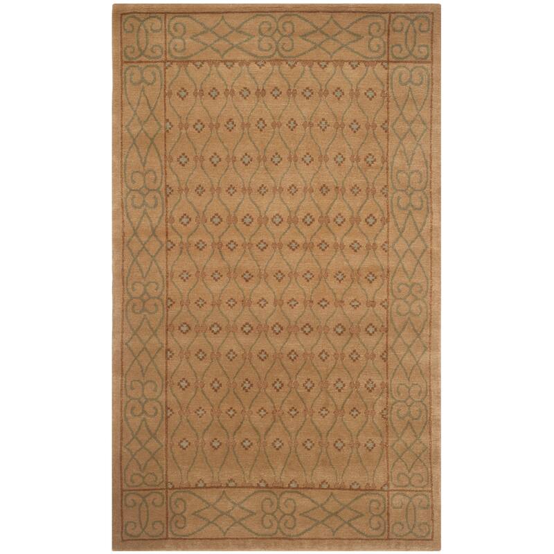 SAFAVIEH Couture Hand-knotted Nepalese Lendite Wool Rug - 3' x 5' - Neutral