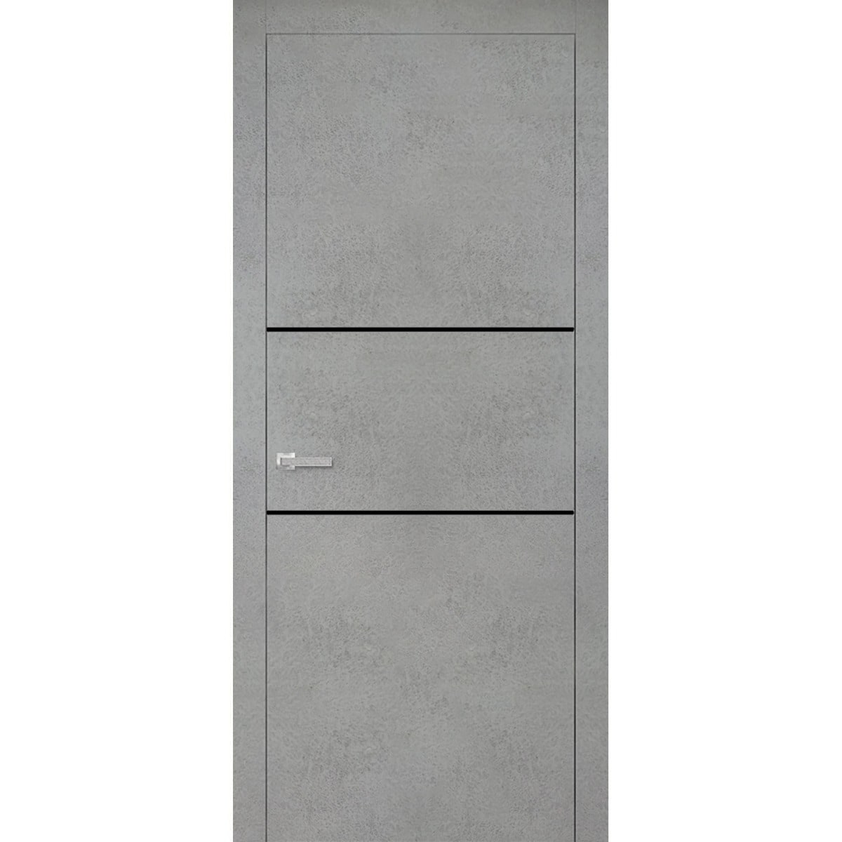 SartoDoors Planum 0014 | Interior French Doors French Door | Solid Wood | Hardware Set | 18x80, Concrete Bedroom Door