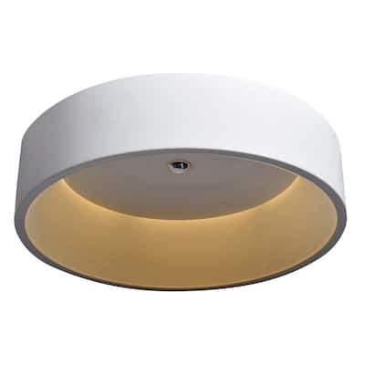 Access Lighting Radiant LED White Flush Mount with Acrylic Lens Diffuser